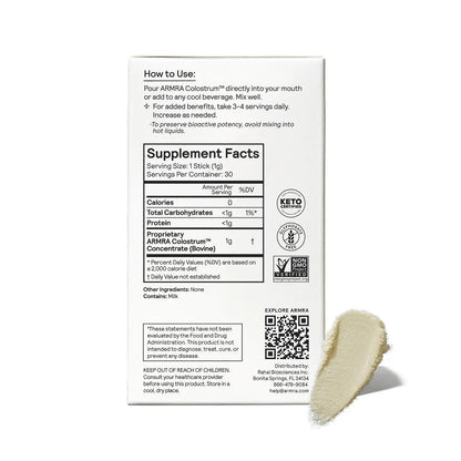 ARMRA Unflavored Travel Sticks